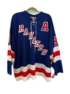 CCM NY Rangers Lindros #88 Hockey Jersey with Red and White Accents